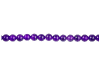 Dyed Lilac Jade Semi Precious Round Beads 6mm, 16&amp;quot;/40cm Strand