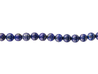 Blue Lapis Semi Precious Round Beads, 10mm, 15&amp;quot;/38cm Strand