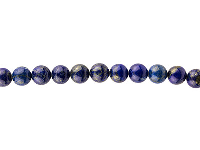 Blue Lapis Semi Precious Round Beads, 12mm, 15.5&amp;quot;/39cm Strand