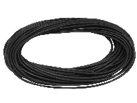 Black Round Leather Cord 2mm   Diameter, 1 X 5 Metre Length