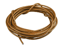 Brown Round Leather Cord 2mm   Diameter, 1 X 5 Metre Length