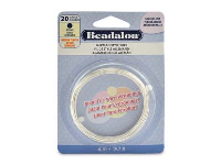 Beadalon German Style Wire, Round, Silver Plated, 20 Gauge, 0.81mm X  6m