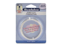 Beadalon German Style Wire, Round, Silver Plated, 22 Gauge, 0.64mm X  10m