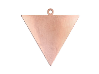 Copper Blanks Triangle Pack of 6   35mm X 0.9mm Reverse Triangle