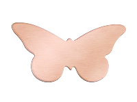 Copper Blanks Butterfly Pack of 6  35mm X 18mm X 0.9mm