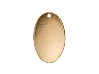 Copper Blanks Domed Oval Pack of 10 26mm X 16mm X 0.9mm