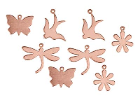 Copper Blanks Mixed Set, Nature    Theme Shapes