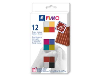 Fimo Leather Effect Colour     Pack of 12,