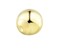 18ct Yellow Gold 1 Hole Ball With  Cup 8mm