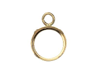 9ct Yellow Gold 6mm Round Bezel Cup