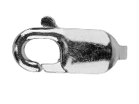 18ct White Gold Lobster Trigger    Clasp Oval 8mm