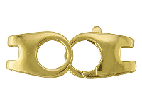 9ct Yellow Gold Two Part Trigger   Clasp 20x7mm, Double Legged