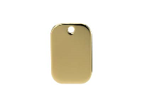 9ct Yellow Gold Rectangular Blank  15x10mm