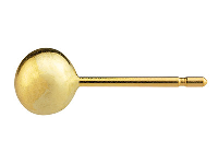 9ct Yellow Gold Ball Stud 5mm 100% Recycled Gold