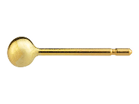 18ct Yellow Gold Ball Stud 3mm 100% Recycled Gold
