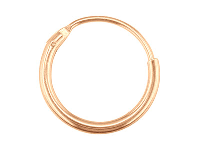 9ct Red Gold Sleeper Superlight    11mm Hoop, 100% Recycled Gold