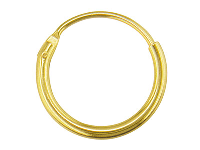 18ct Yellow Gold Sleeper Hoop  Earring 11mm, 100% Recycled Gold