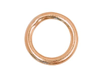9ct Red Gold 4mm Closed Jump Ring  Pack of 4, 4mm X 0.6mm