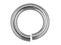 18ct White Gold Jump Ring Heavy 3mm