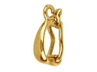 9ct Yellow Gold Clip Bail With Figure Of 8, Small