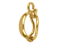 9ct Yellow Gold Clip Bail With Figure Of 8, Medium