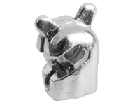 18ct White Gold Revolver Safety    Catch, Small