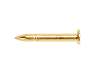 14ct Yellow Gold Grooved Head Pin  1.10mm For Stud Back Niu T05
