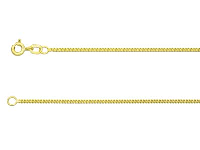 9ct Yellow Gold 1.4mm Curb Chain   18&amp;quot;/45cm Hallmarked