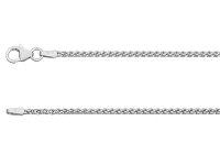 18ct White Gold 1.5mm Spiga Chain  20&amp;quot;/50cm Hallmarked