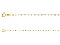 18ct Yellow Gold 1.1mm Trace Chain 16&amp;quot;/40cm Unhallmarked