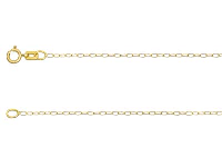 18ct Yellow Gold 1.1mm Trace Chain 18&amp;quot;/45cm Unhallmarked