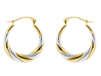 9ct Yellow Gold Creole Earrings