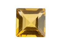 Citrine, Square, 5x5mm