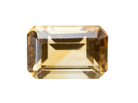 Citrine, Octagon, 6x4mm