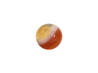 Carnelian Red And White Stripe Round Cabochon 6mm