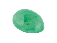 Emerald, Oval Cabochon, 6x4mm