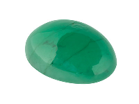 Emerald, Oval Cabochon, 7x5mm