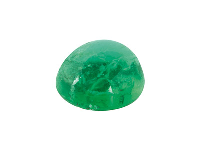 Emerald, Round Cabochon, 4mm