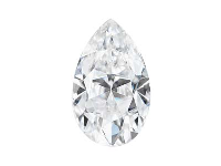 Charles And Colvard Moissanite,    Forever One, Pear Brilliant 6x4mm, Colour D E F