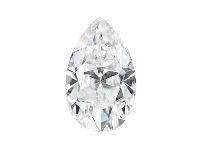 Charles And Colvard Moissanite,    Forever One, Pear Brilliant 8x5mm, Colour D E F