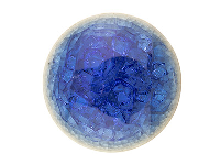 Ceramic Round Cabochon Blue, 19mm, Crackle Finish