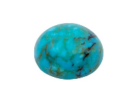 Chinese Turquoise Matrix, Round    Cabochon 10mm