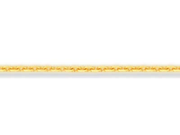18ct Yellow Gold 1.0mm Diamond Cut Loose Trace Chain