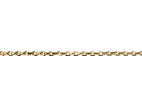 18ct Yellow Gold 1.4mm Diamond Cut Loose Trace Chain