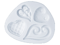 Flexible Mould, Fancy Hearts Design