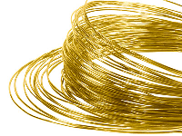 18ct Yellow Gold Easy Solder Round Wire 0.50mm, 100% Recycled Gold