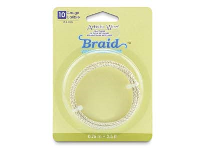 Beadalon Artistic Wire 10 Gauge    Round Braid Tarnish Resistant  Silver 2.6mm X 0.76m