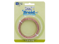 Beadalon Artistic Wire 12 Gauge    Round Braid Rose Gold Colour 2.1mm X 1.5m