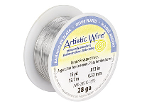 Beadalon Artistic Wire 28 Gauge    Silver Plated 0.32mm X 13.7m