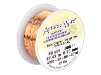 Beadalon Artistic Wire 32 Gauge    Bare Copper 0.20mm X 27.4m